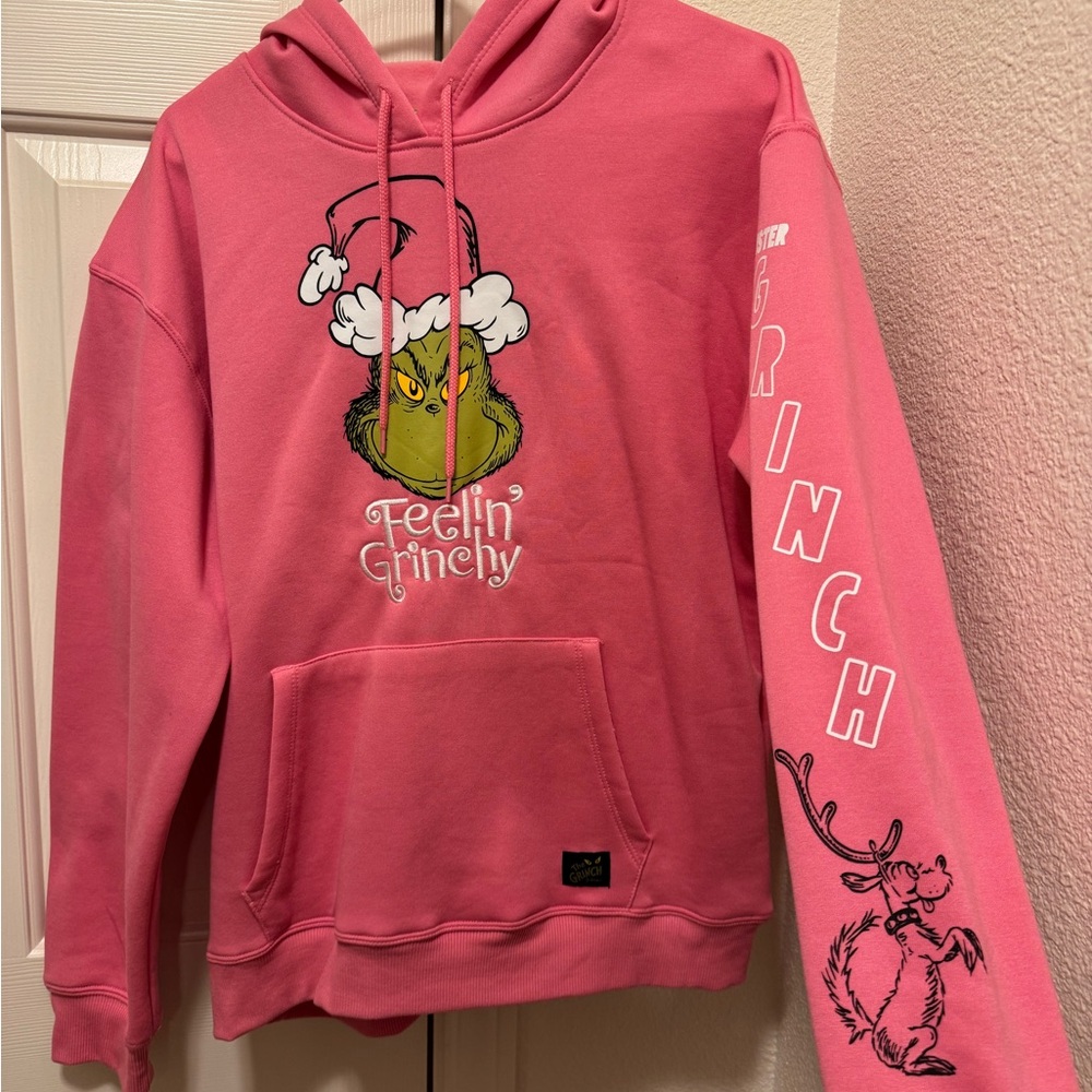 Pink Grinch Graphic Hoodie